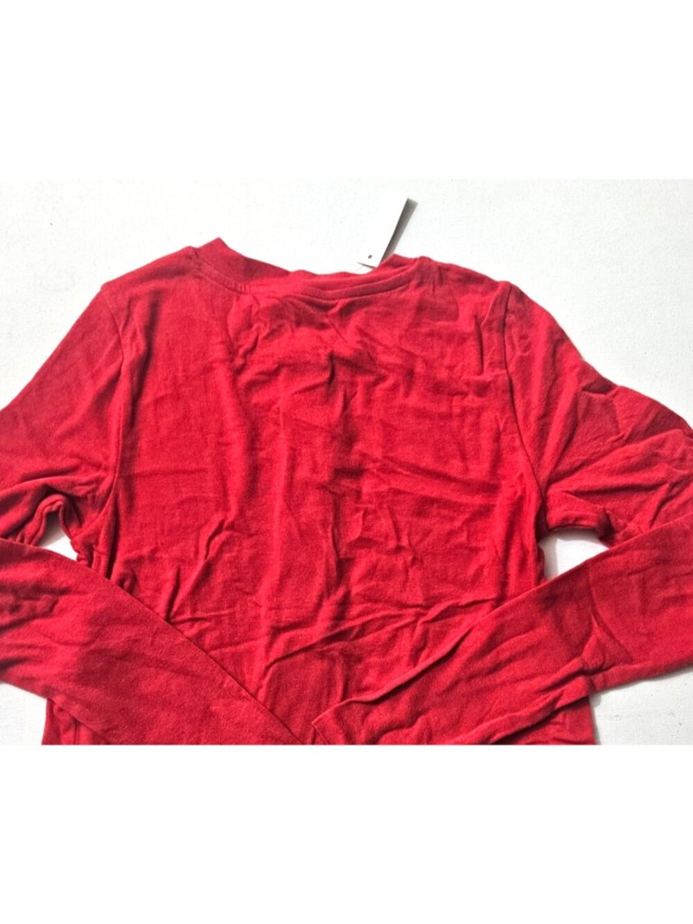 Madewell Wool-Blend Crewneck Cardigan Red Women's XS NT727 - Picture 4 of 5